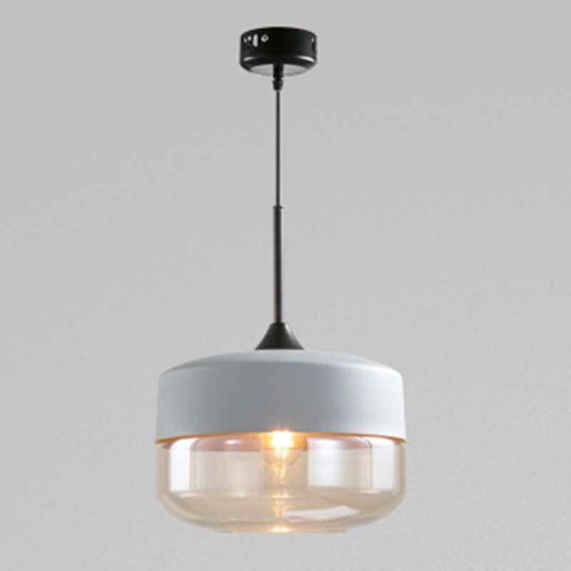 Design C grey top with tinted glass shade