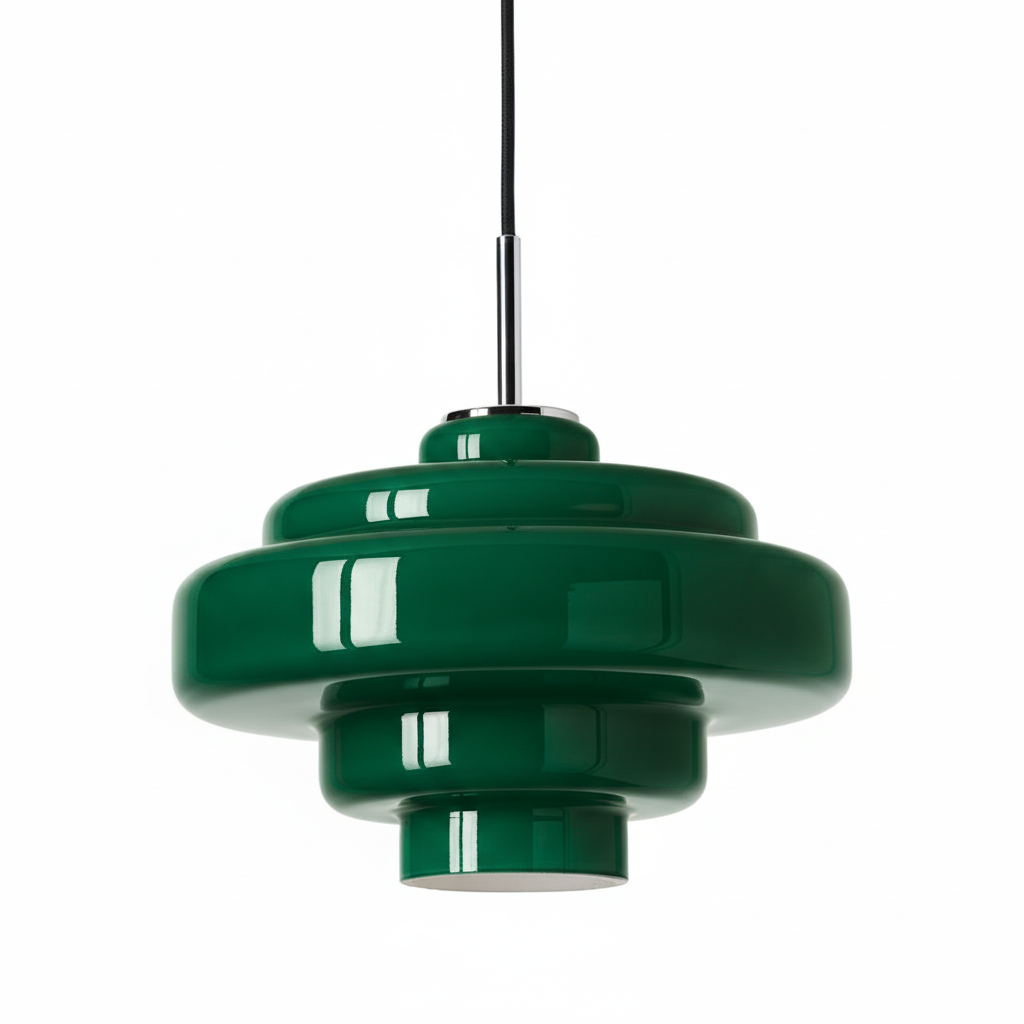 Koloro pendant in green finish