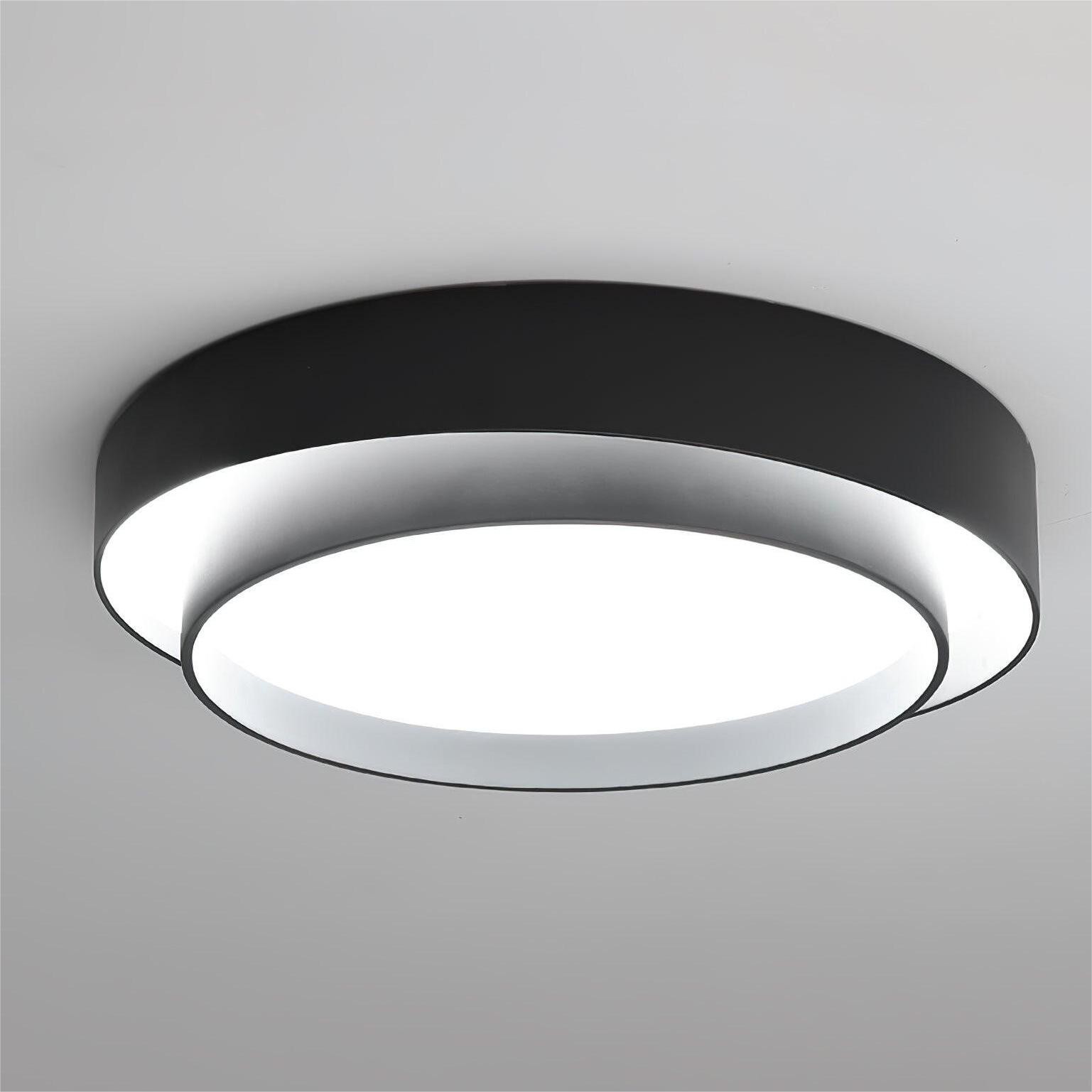 Widok produktu z pojedynczą lampą sufitową LED Black Centric 5700