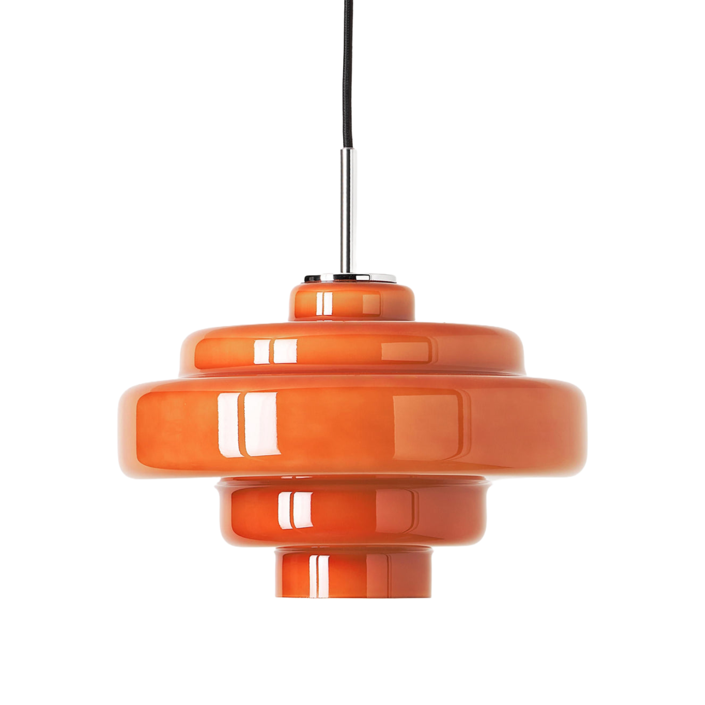 Koloro pendant in orange finish
