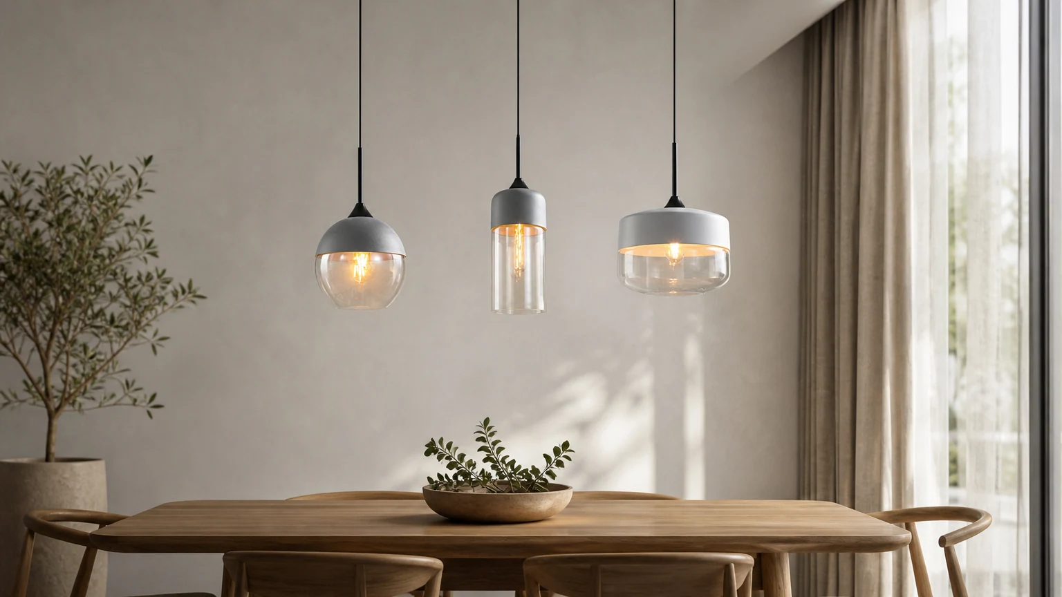 SOMMELIER Glass Jar Pendant Lamp in a warm interior scene