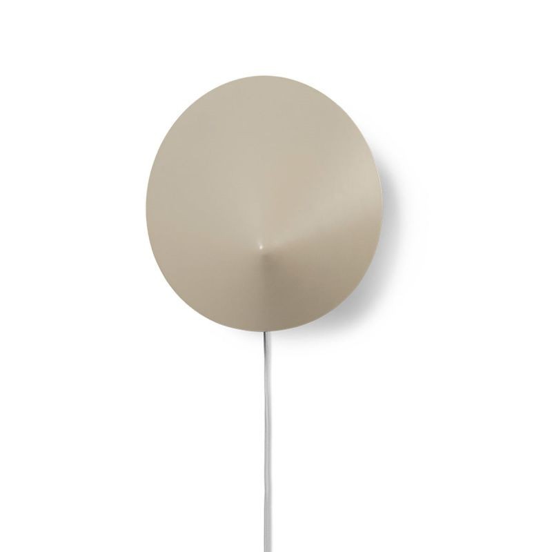 Cashmere wall lamp backplate and cord detail