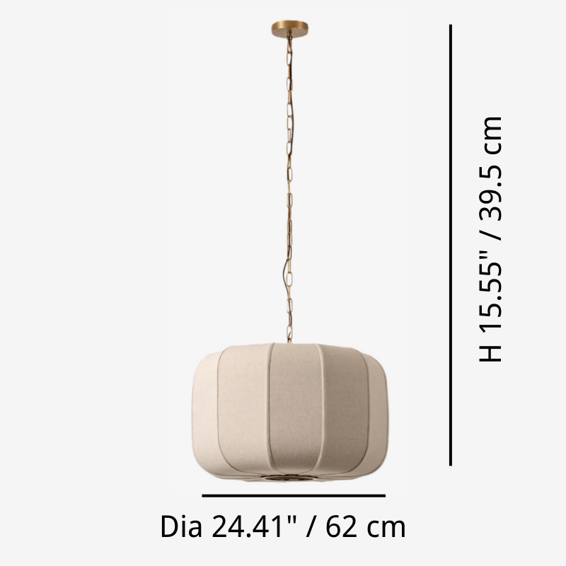 Maßzeichnung für Loomis-Anhänger mit 62 cm Durchmesser