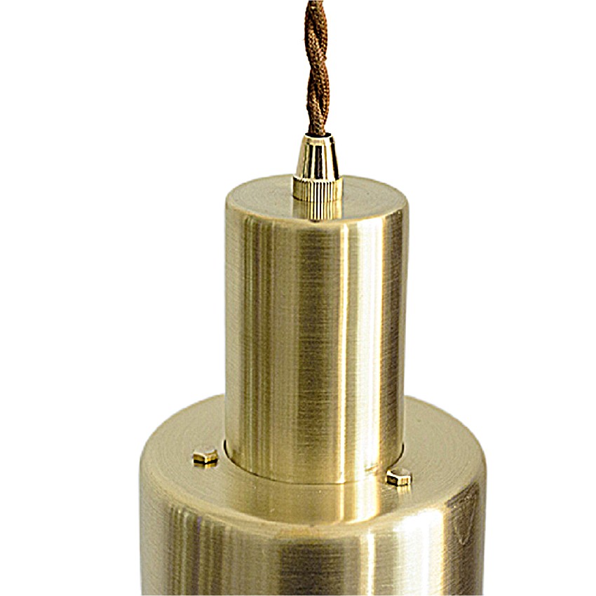 Top connector and cord detail of Drop Cap Pendant Light