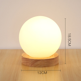 COZY LED Table Light Design C size diagram