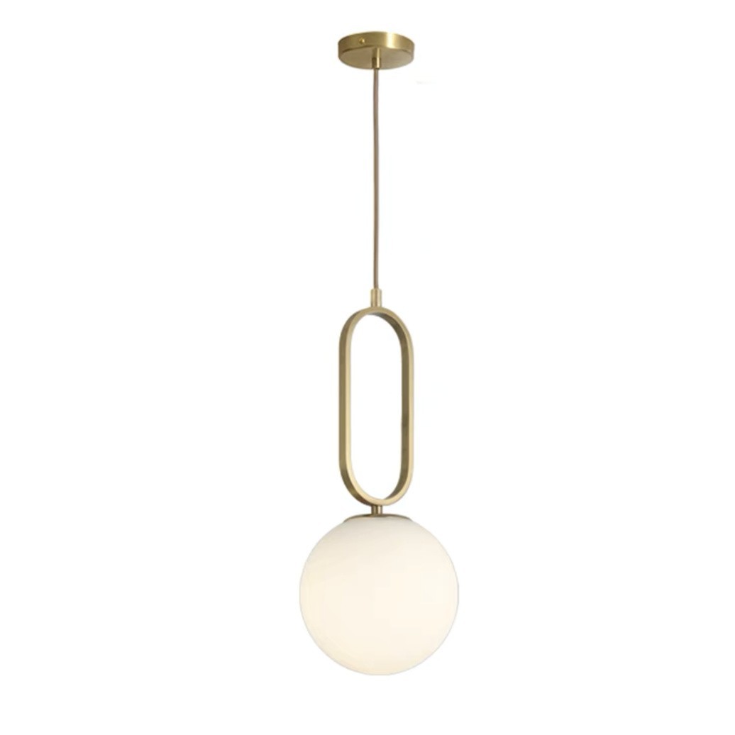 Full isolated view of Minimalist Oval Ring Pendant Light