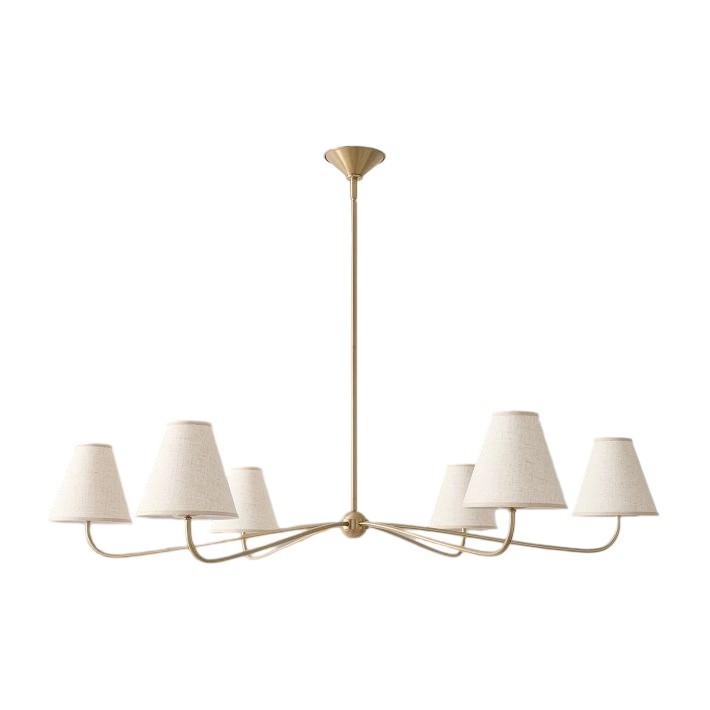 Six-light Fibura chandelier product view