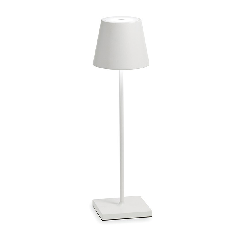 Lámpara de mesa LED recargable inalámbrica con acabado blanco S11