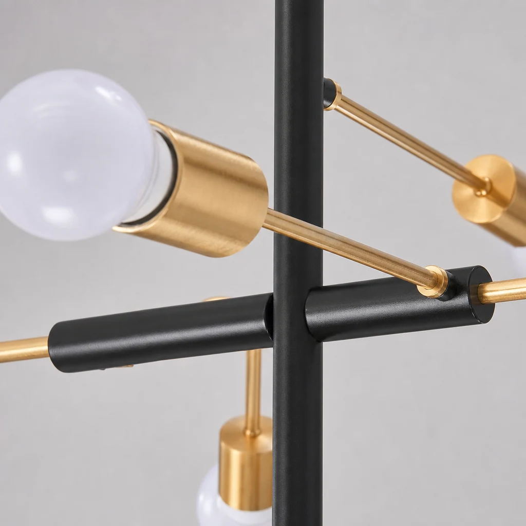 Close-up detail of the ILLUMA pendant lamp finish and construction
