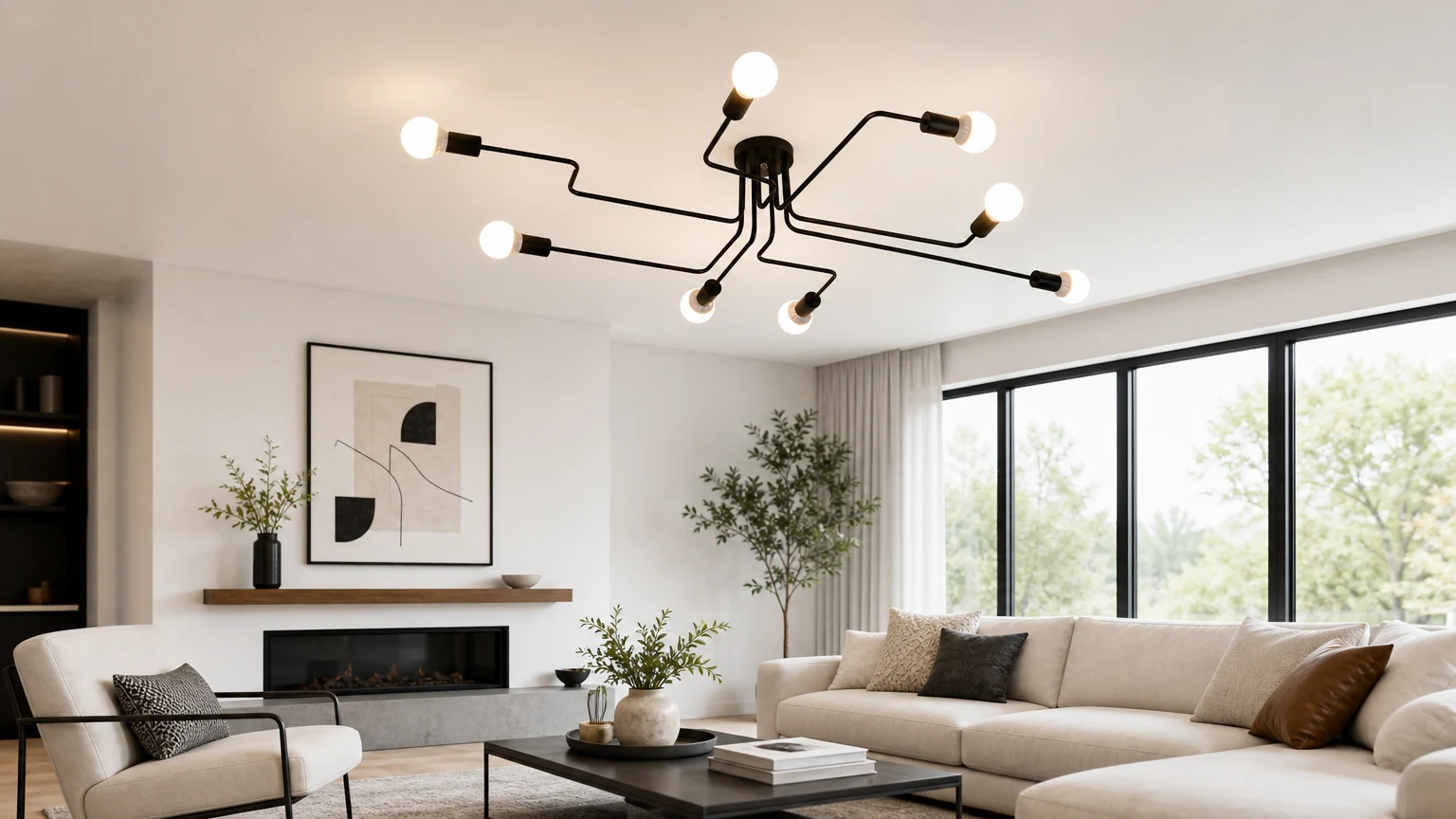 Avize Chandelier installed in a modern room