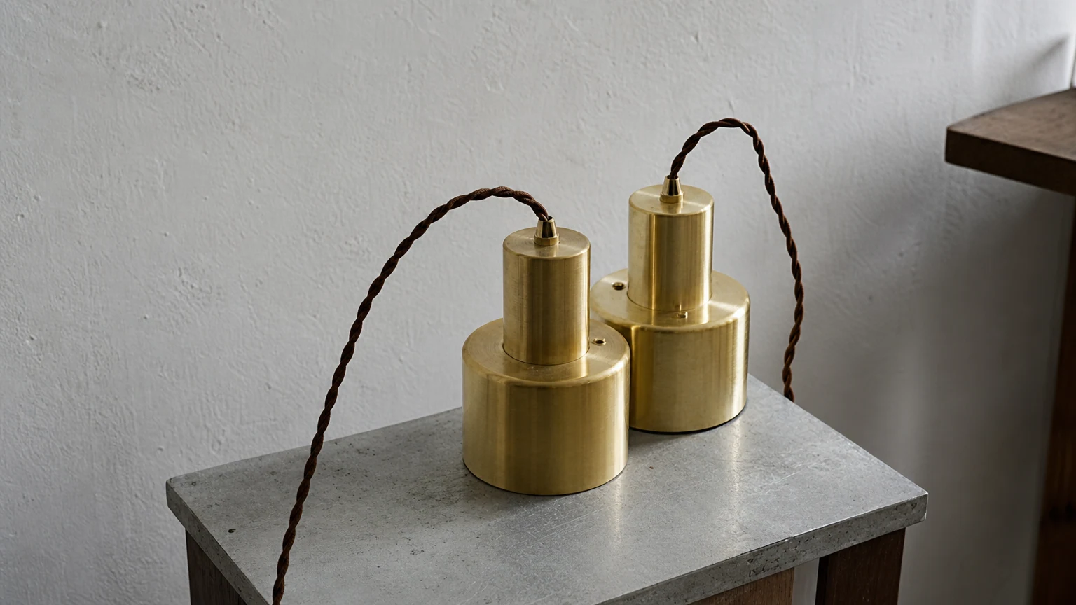 Drop Cap Pendant Light in a warm interior scene