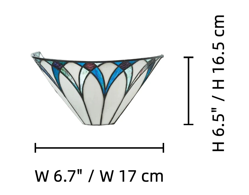 Måttgrafik som visar TF Allanton vägglampa med bredd 16 cm och höjd 16 cm