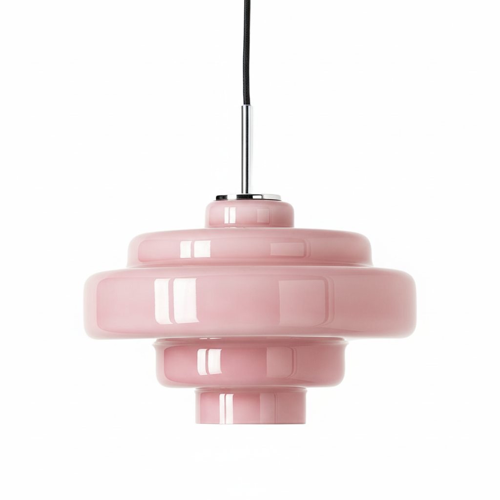 Koloro pendant in pink finish