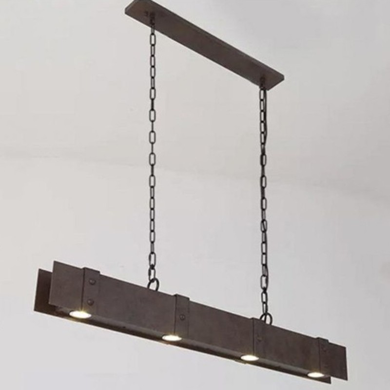 Full AJAX Raw Industrial Touch Pendant Lamp with chain suspension