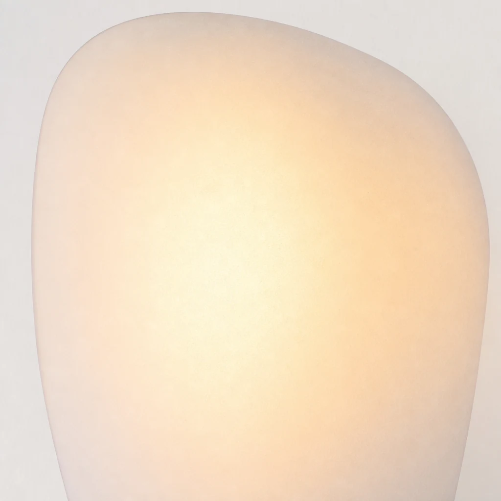 Close-up of the Pebble Glass Wall Lamp material and glass detail