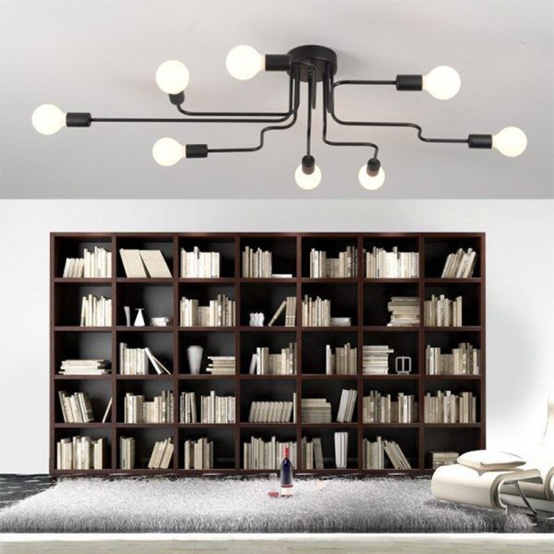 Avize Chandelier in a room with bookshelf background