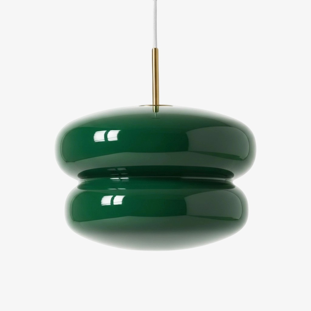 Dark green Orra pendant shade detail