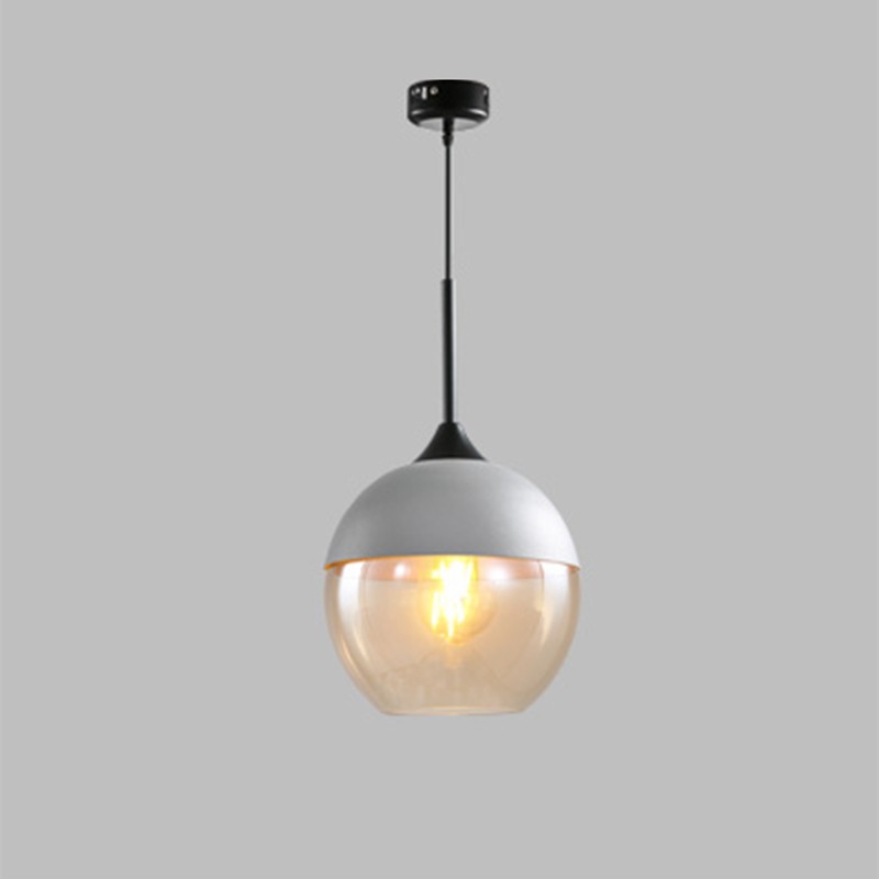 Design B grey top with tinted glass shade