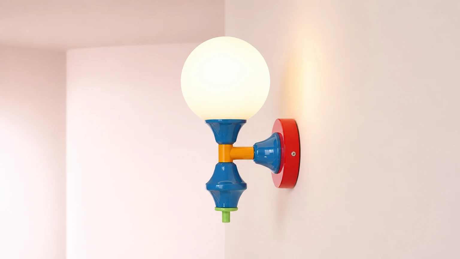 Lámpara de pared de estilo francés M288, mostrada en una escena interior horizontal.