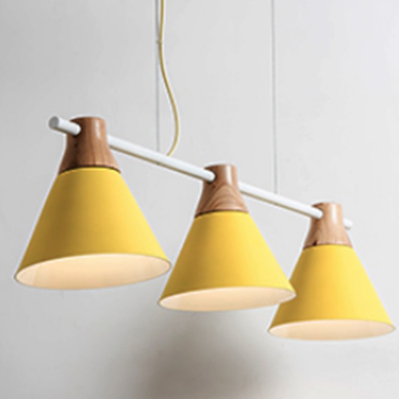 GRENNER Pole Pendant Light in yellow