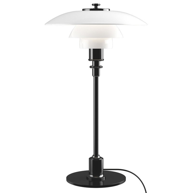 Pełny widok produktu: lampa stołowa z widocznym przewodem