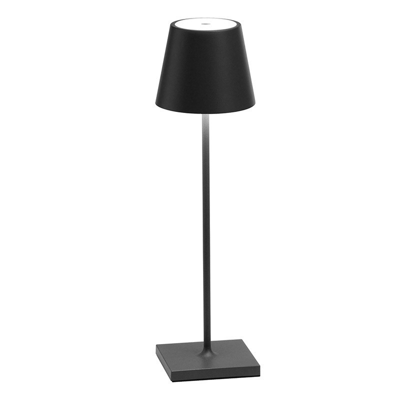 Lámpara de mesa LED recargable inalámbrica con acabado negro S11