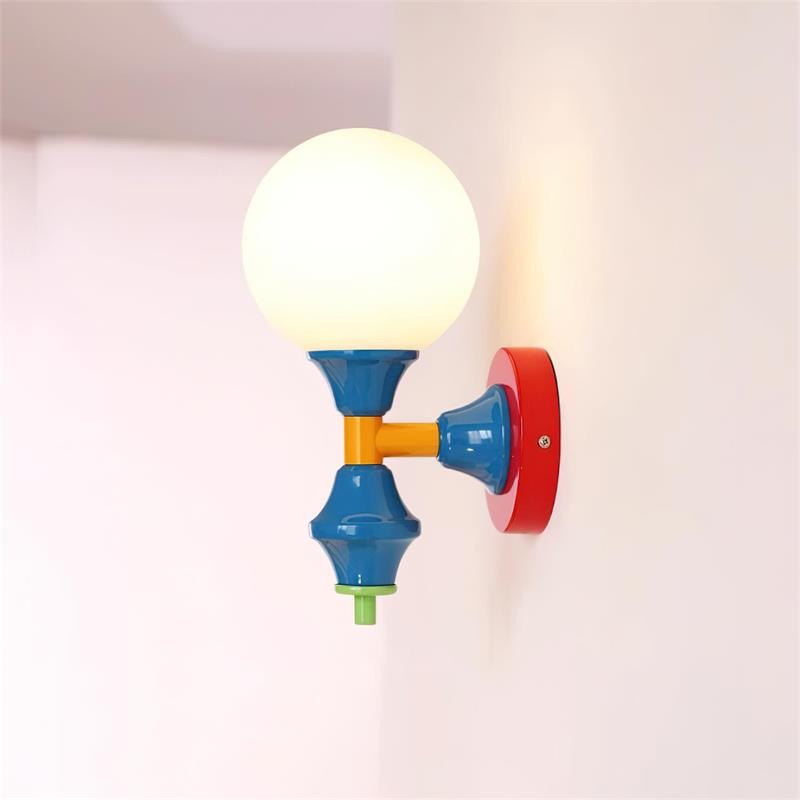 Lámpara de pared de estilo francés M288 montada en una pared de estilo suave.