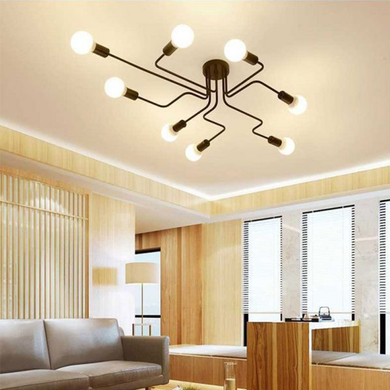 Avize Chandelier in a warm toned living room