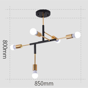 ILLUMA Eclectic Pendant Lamp size diagram showing width and height
