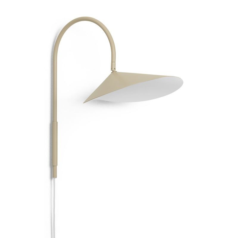 Cashmere swivel metal wall lamp full product view