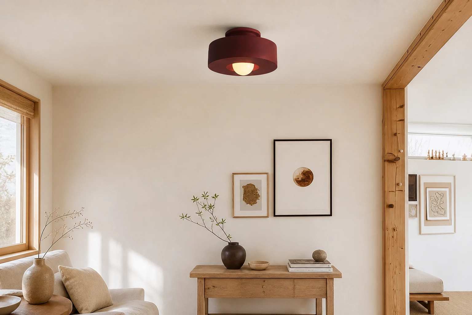Plafonnier LED Simon au style minimaliste