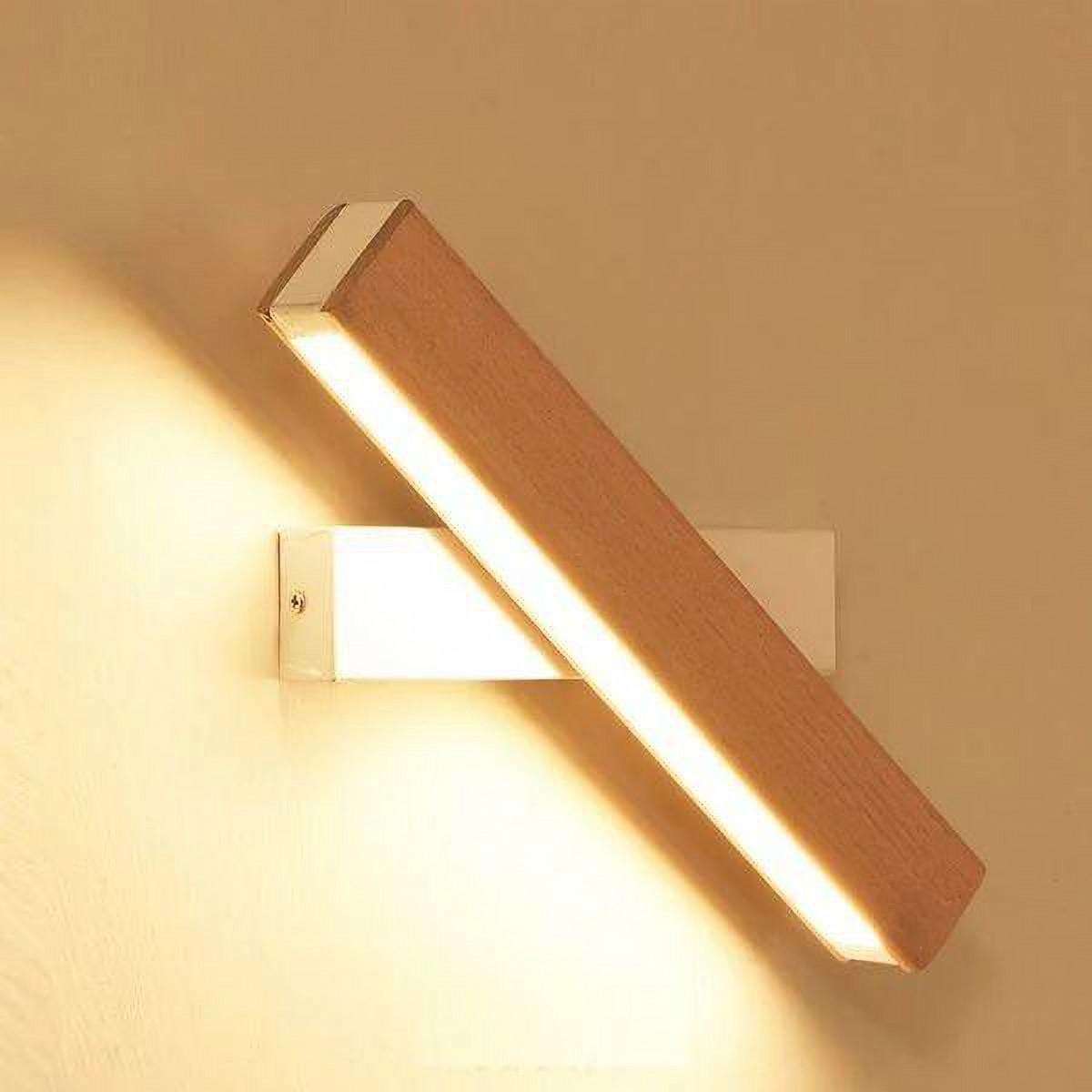Weiße, verstellbare Veranda-Wandleuchte mit Halterung und LED-Leiste
