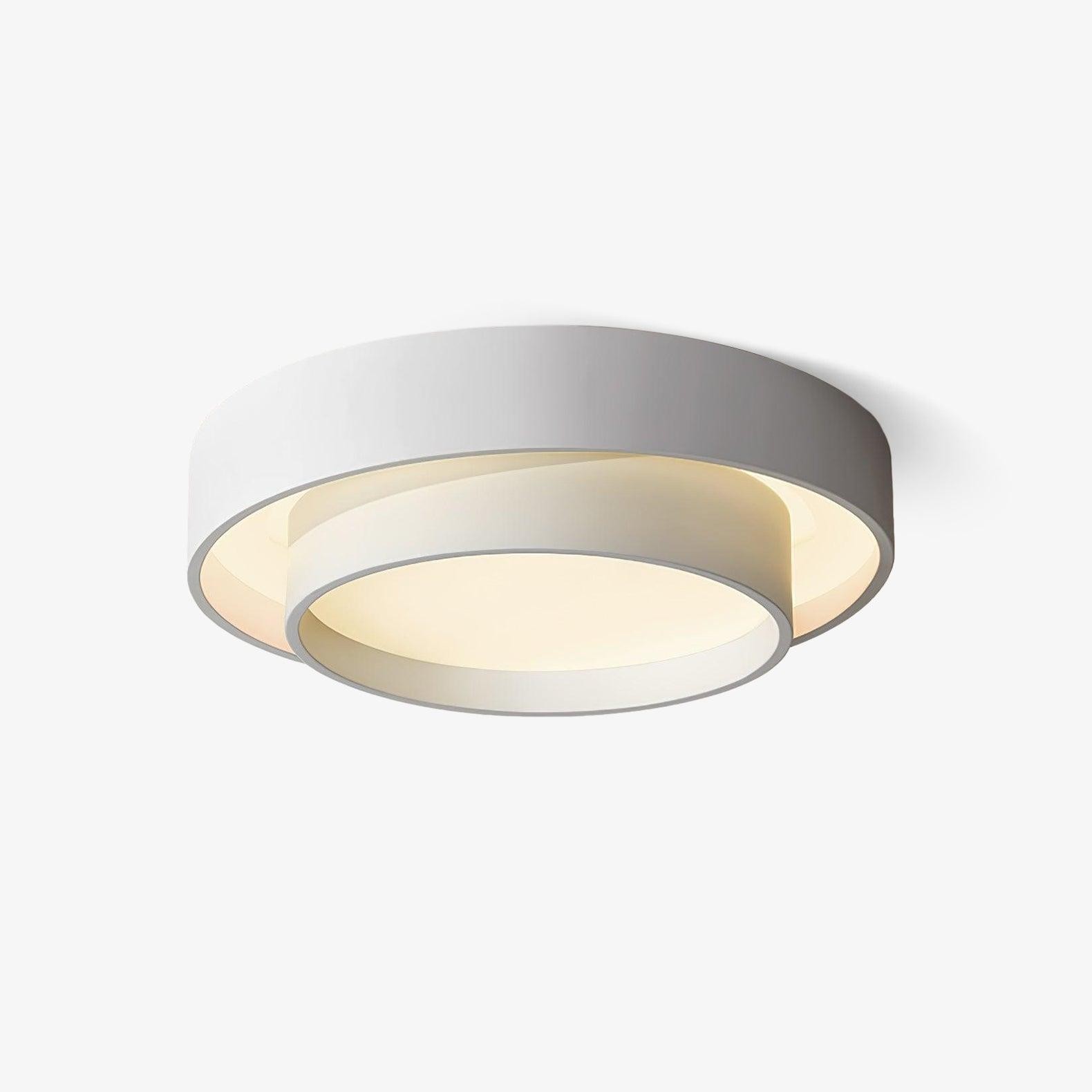 Biała lampa sufitowa LED Centric 5700, izolowany widok produktu