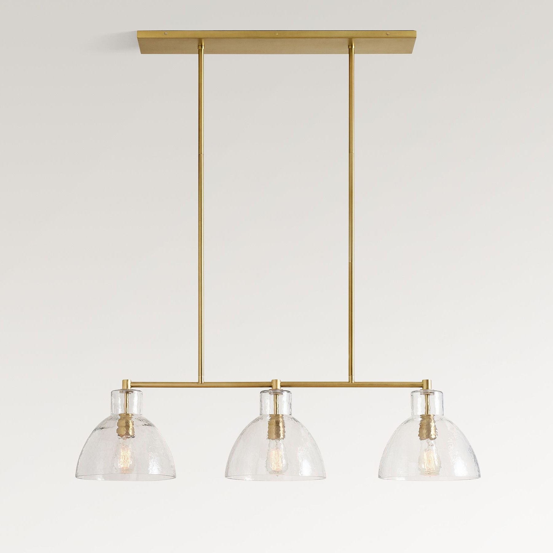 Tumbled Brass Glavira chandelier finish option