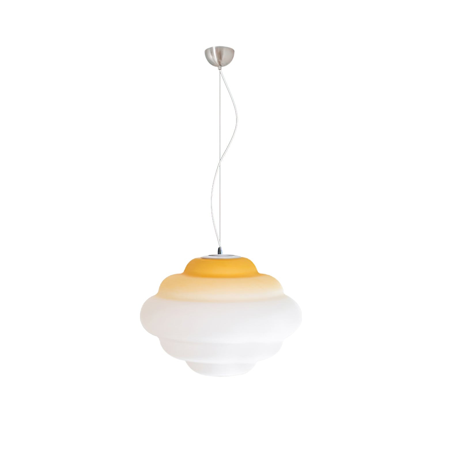 Gradient Yellow finish pendant lamp