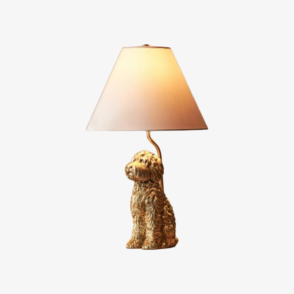 Pawdia Doodle lamp on white background