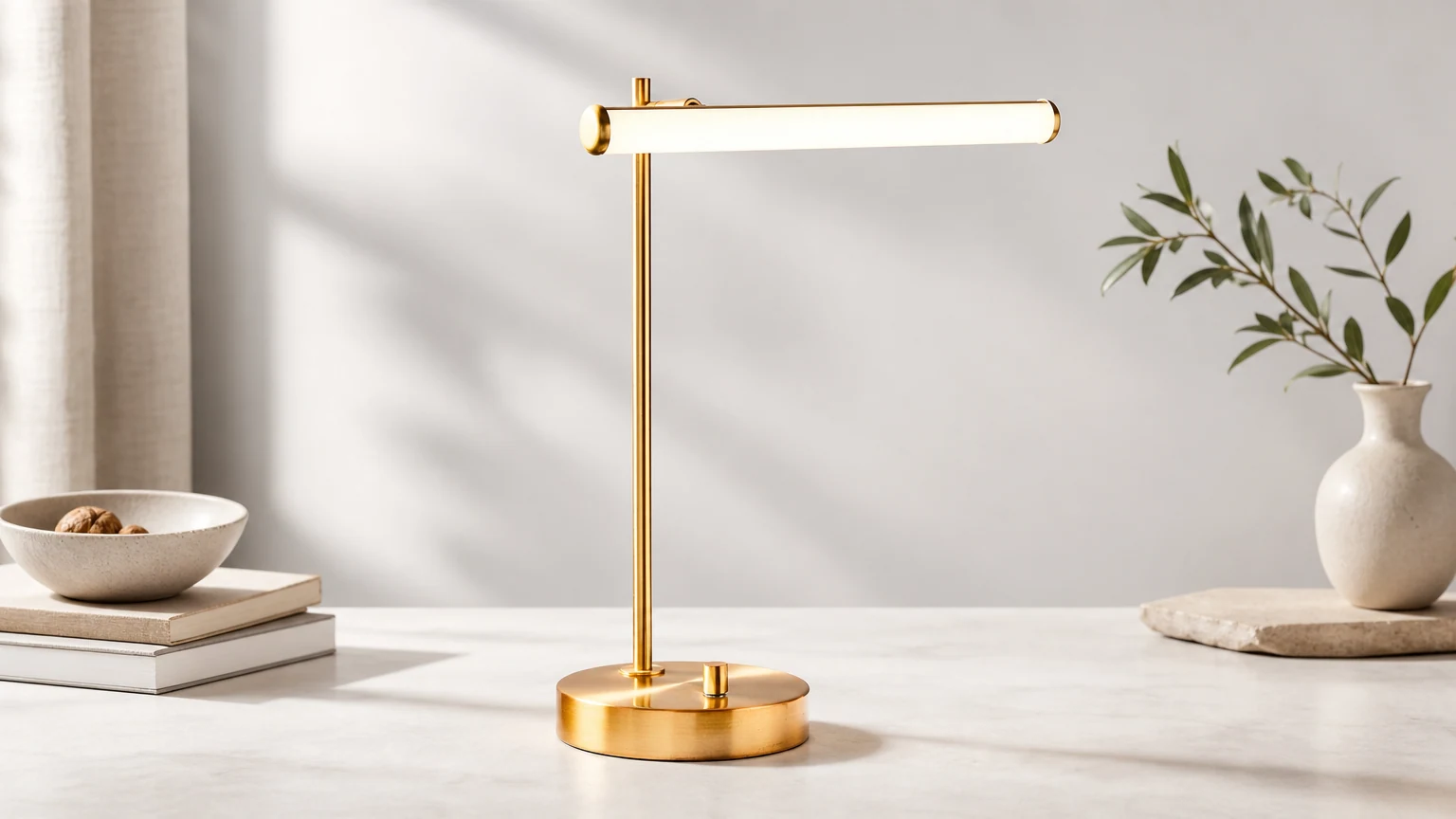 Voro LED USB-bordslampa för varm skrivbords- och sängmiljö