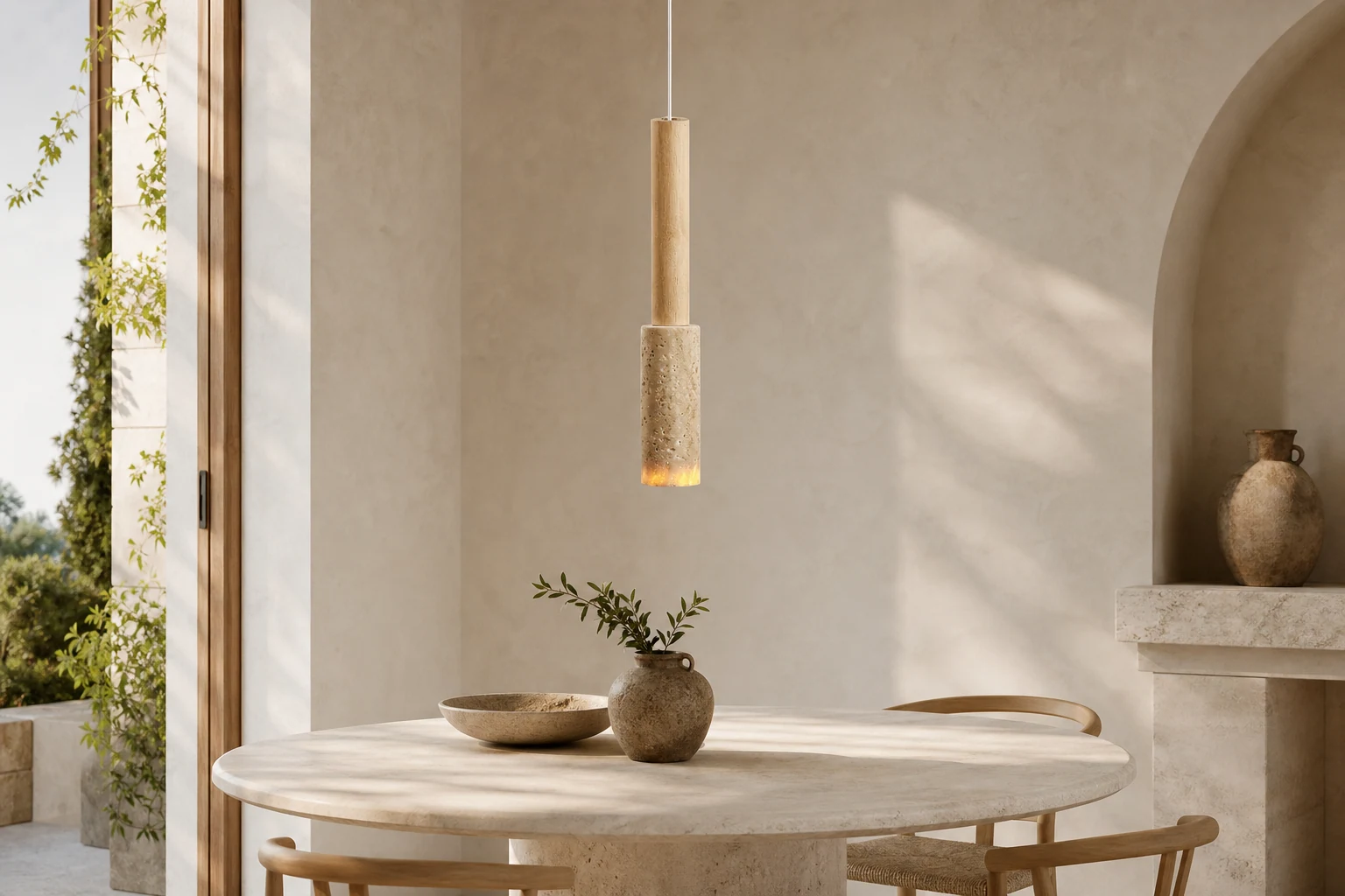 French Flower Ceiling Light in a warm interior scene