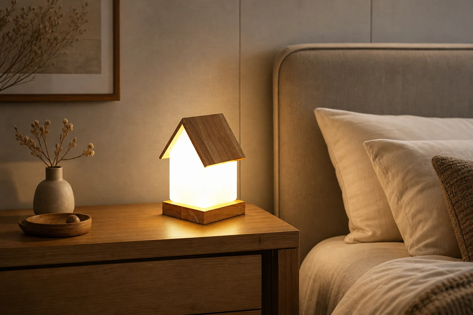 COZY LED Table Light in a lifestyle room scene